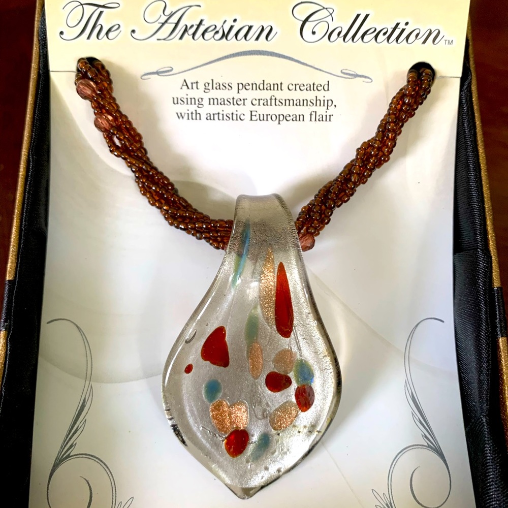 Artisan Art Glass Pendant & Necklace